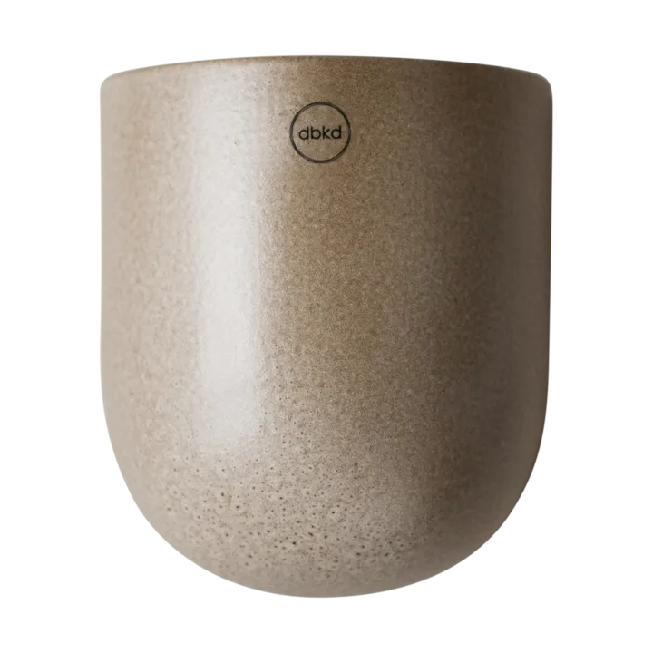 Cut wall-mounted flowerpot beige - Large 17 cm - DBKD