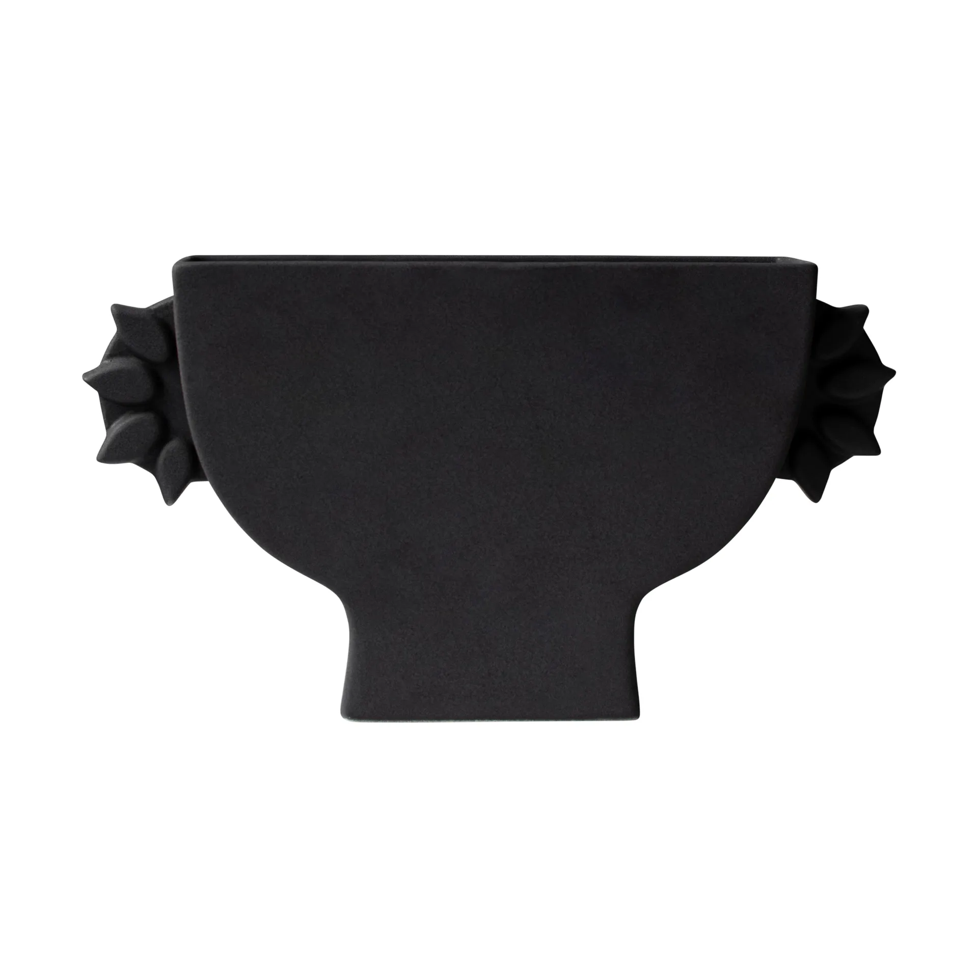 Flat vase 16 cm, Black DBKD