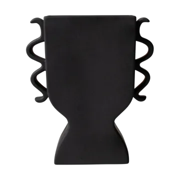 Flat vase 25 cm - Black - DBKD