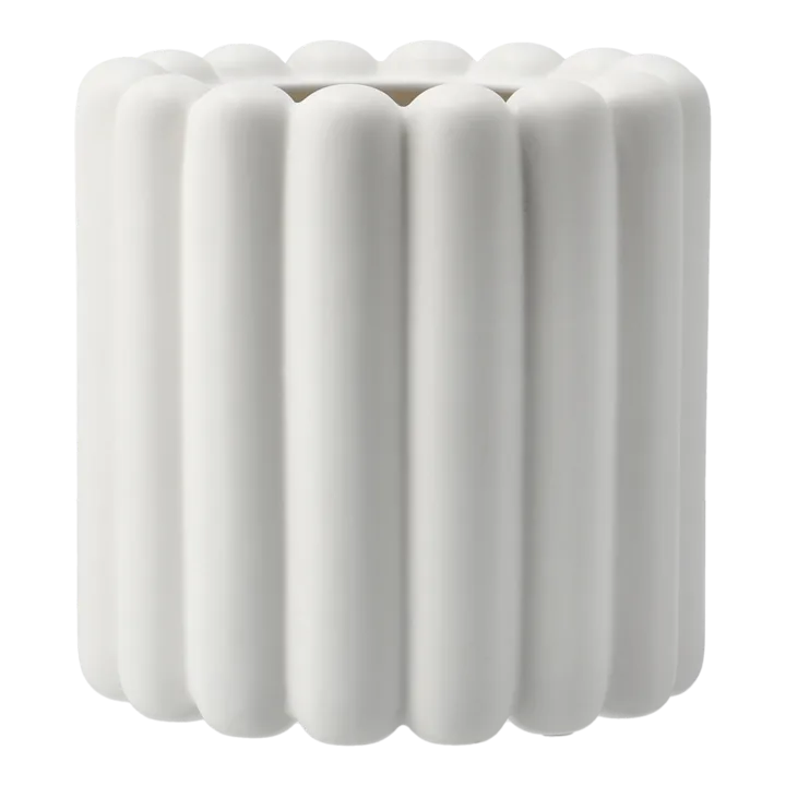 Mist flower pot small Ø19x19 cm - White - DBKD