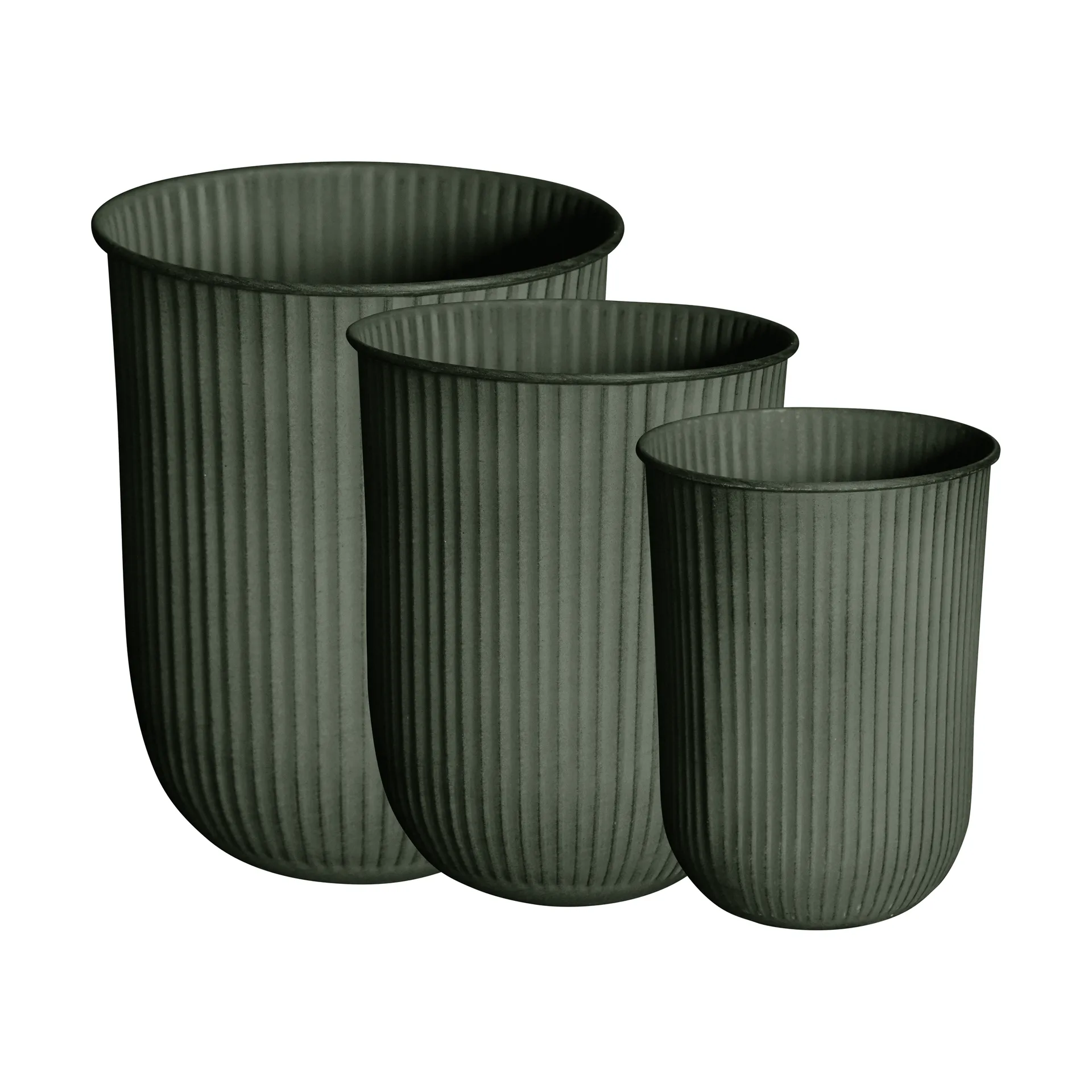 Out stripe flower pot 3-pack, Green DBKD