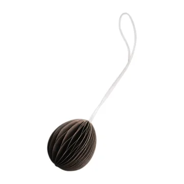 Ovoid paper Easter decoration small 4 cm - Brown - DBKD