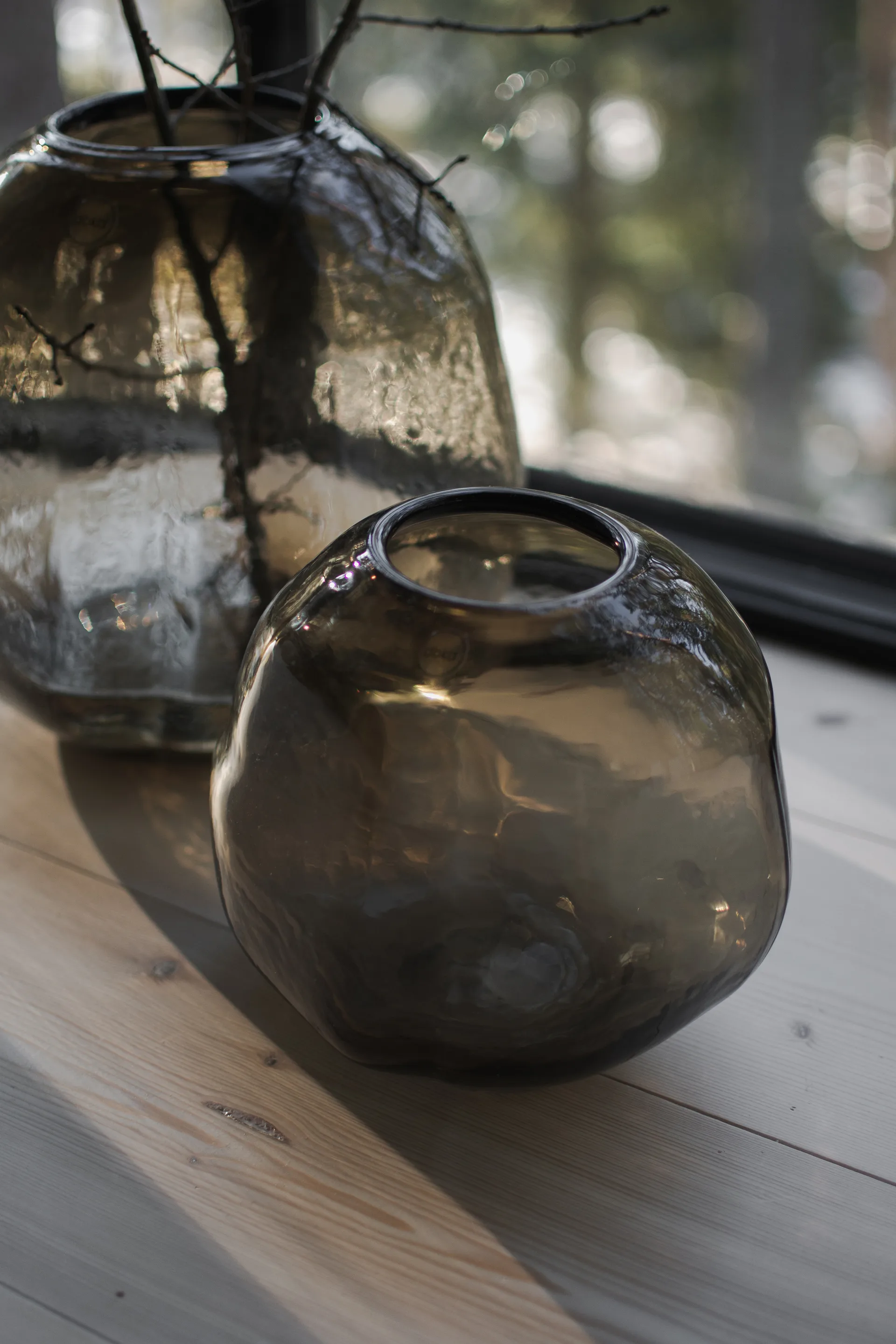 Pebble vase, Brown, small Ø20 cm DBKD