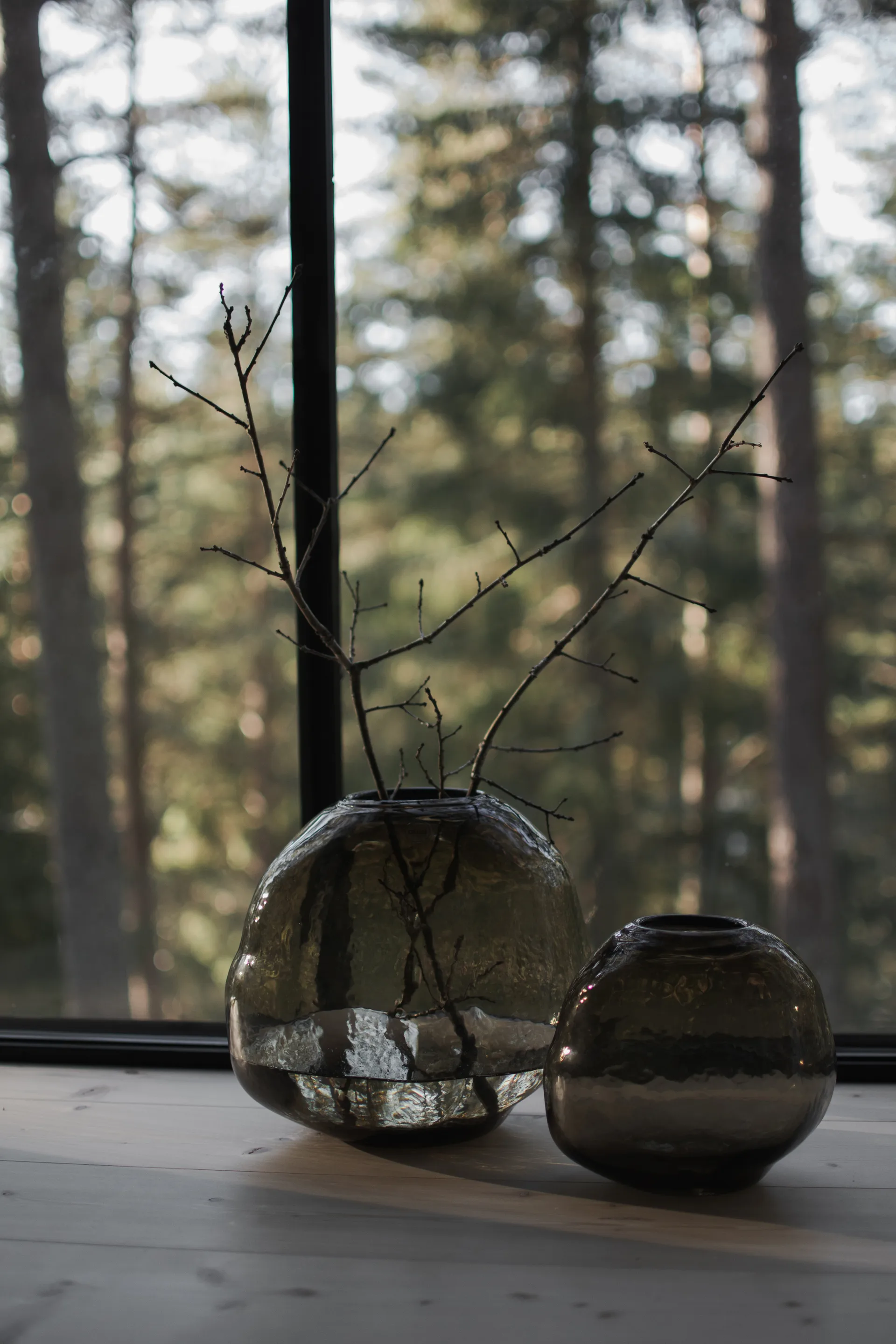 Pebble vase, Brown, small Ø20 cm DBKD