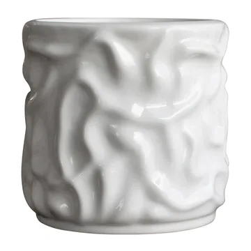 Swoon flower pot Ø15 cm - Shiny white - DBKD