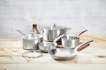 de Buyer Alchimy pot set with glass lid - 8 pieces - De Buyer