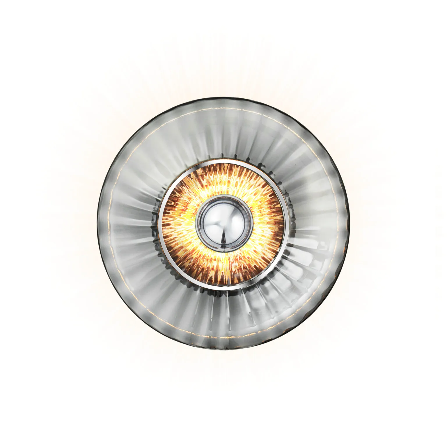 New Wave Optic wall lamp Ø26 cm, Smoke Design By Us