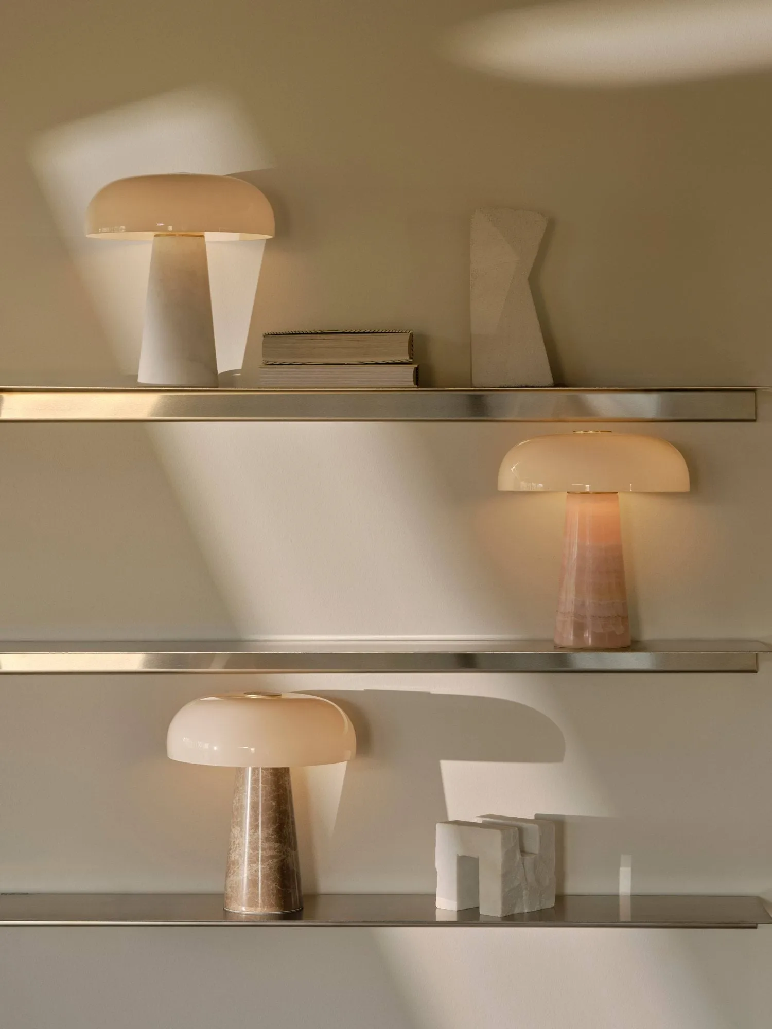 Glossy table lamp, Beige, mini, 24 cm Design For The People