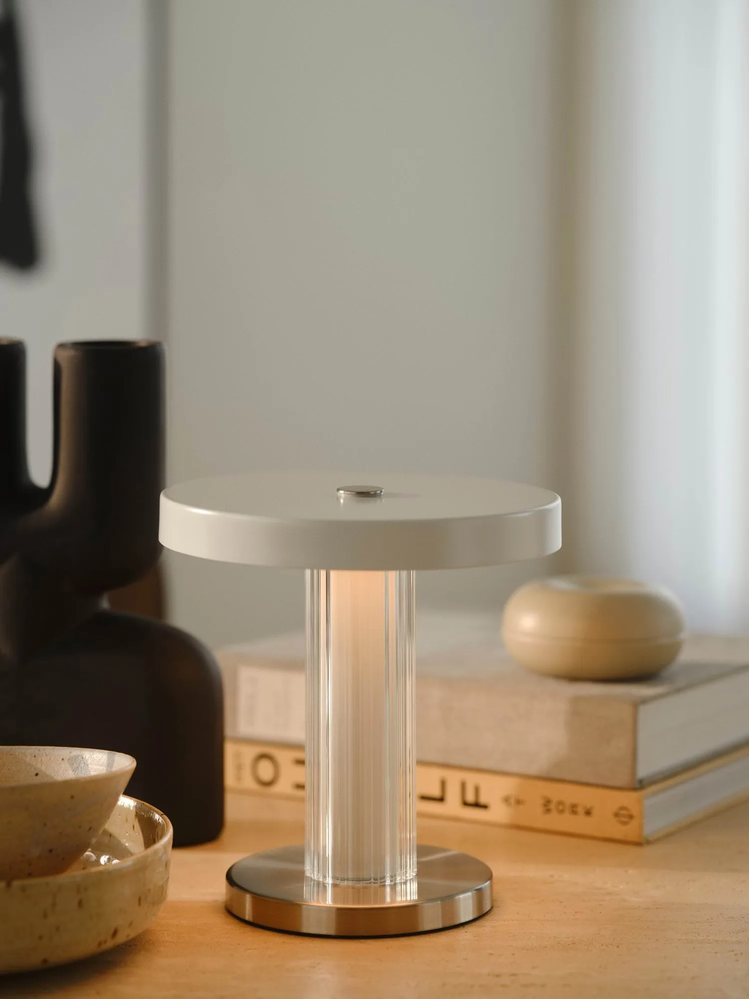 Trezzi portable table lamp, White Design For The People Trezzi portable table lamp, White Design For The People