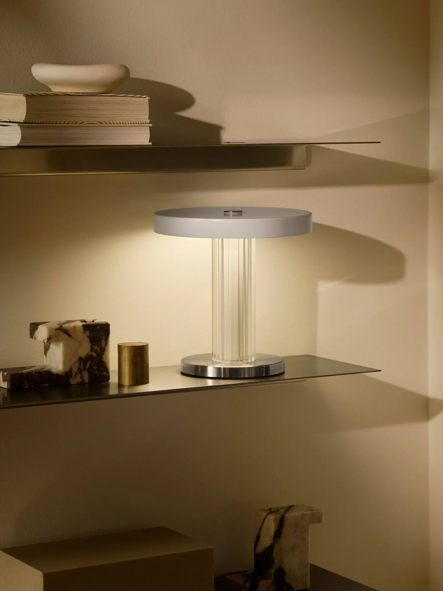 Trezzi portable table lamp, White Design For The People Trezzi portable table lamp, White Design For The People