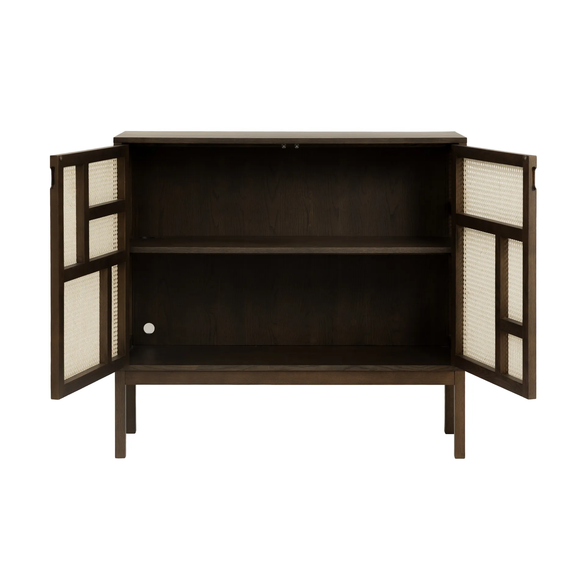 Air side table, Dark oak, 120x110 cm, with legs Design House Stockholm