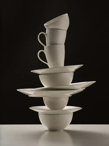 Blond mug - stripe white - Design House Stockholm