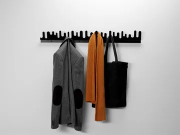 Wave hanger - black - Design House Stockholm