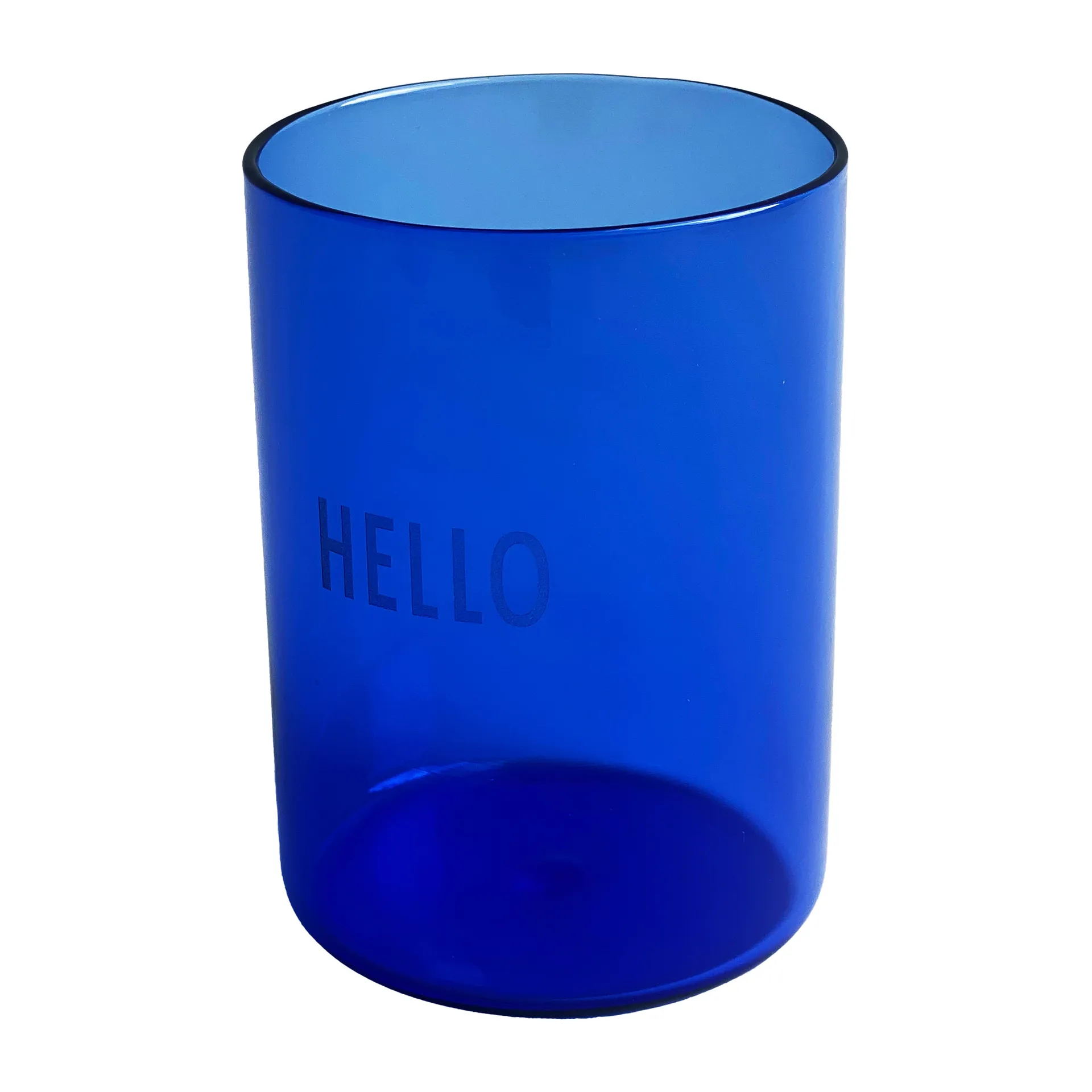 Design Letters favourite glass 35 cl, Blue Design Letters