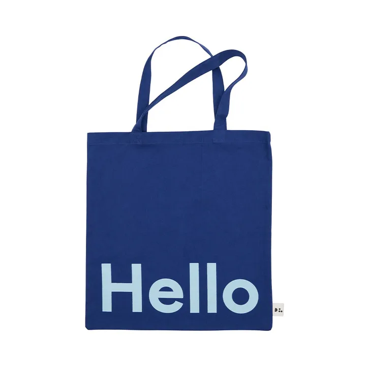 Design Letters Tote bag - Hello-dark blue - Design Letters