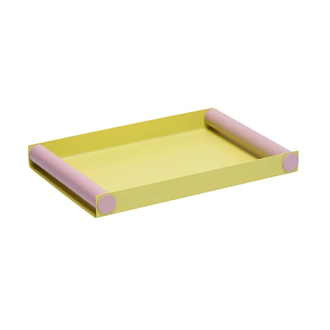 Ray Serving tray medium, Yellow-lavender Design Letters