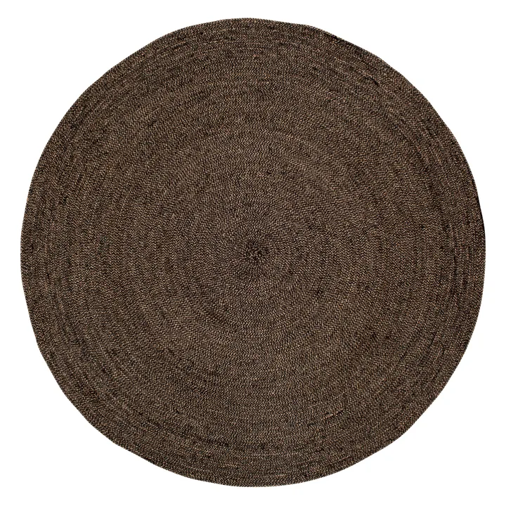 Ella rug Ø125 cm - Black-nature - Dixie