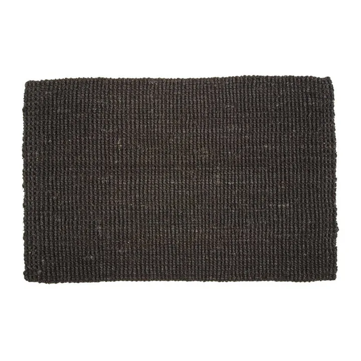 Jute door mat black - 60x90 cm - Dixie