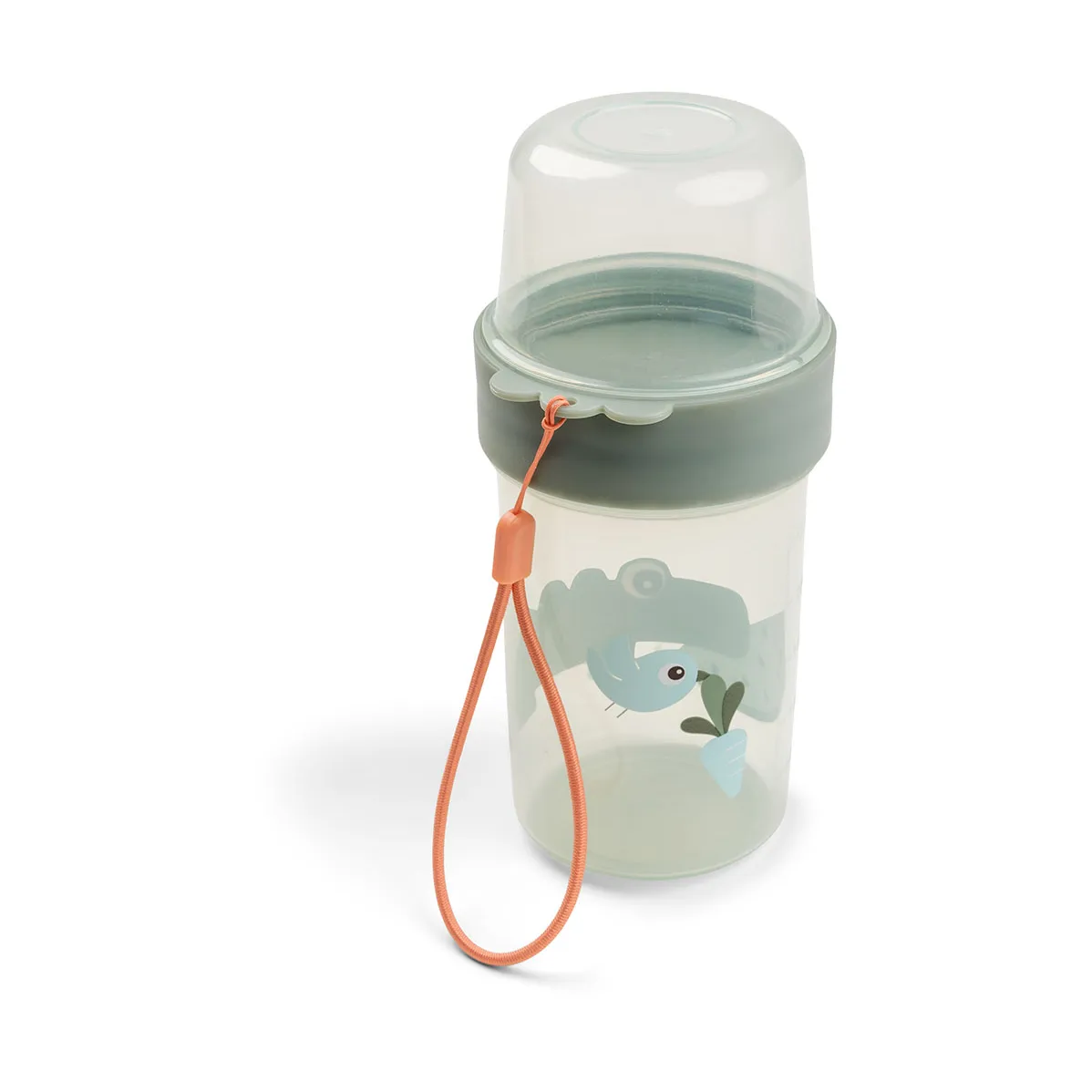 Croco To go 2-way cup L, Green Done by deer