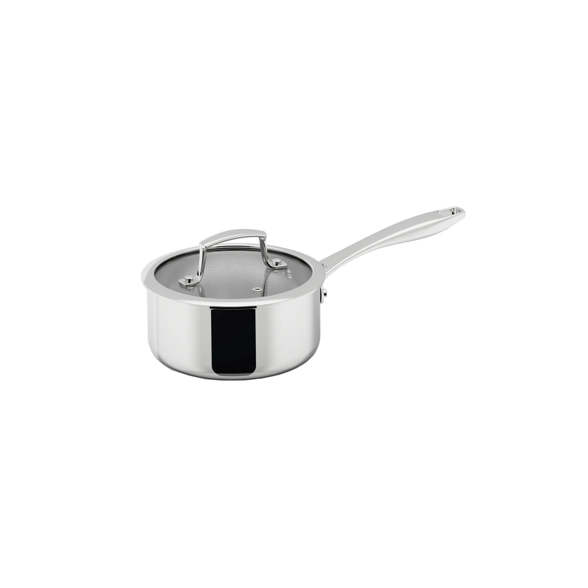 Trivence saucepan, Stainless steel, glass lid, 1.5 L Dorre