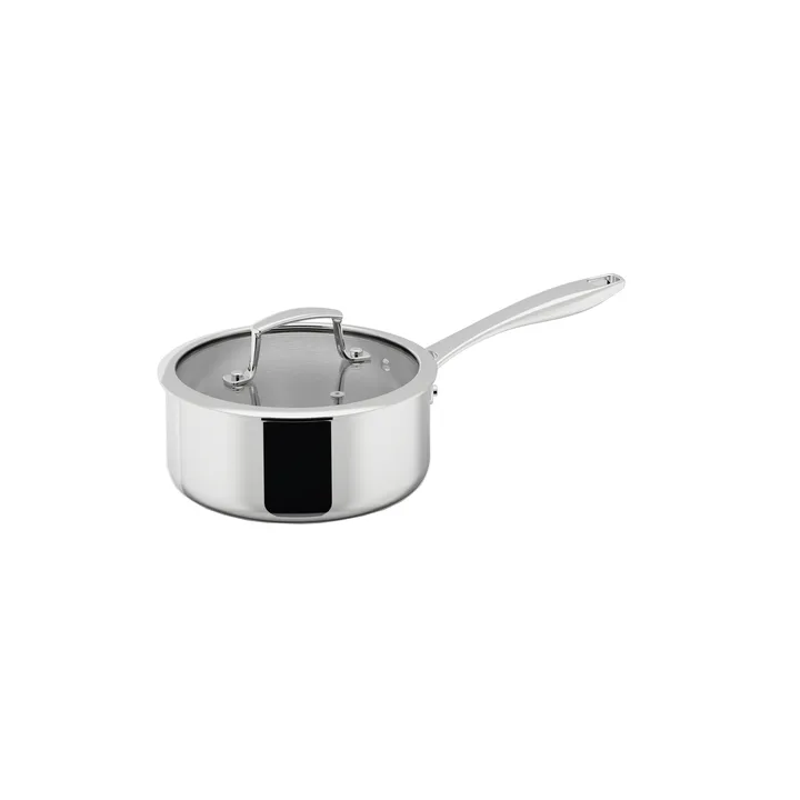 Trivence saucepan - Stainless steel, glass lid, 2 L - Dorre