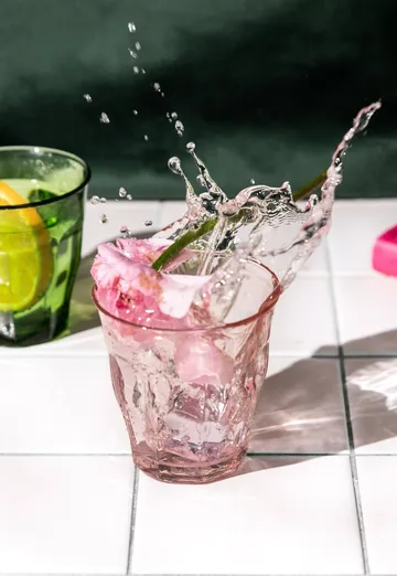 Picardie drinking glass - Pink, 4-pack, 25 cl - Duralex