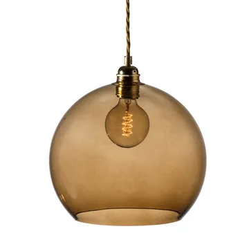 Rowan pendant lamp L, Ø 28 cm - Chestnut brown - EBB & FLOW