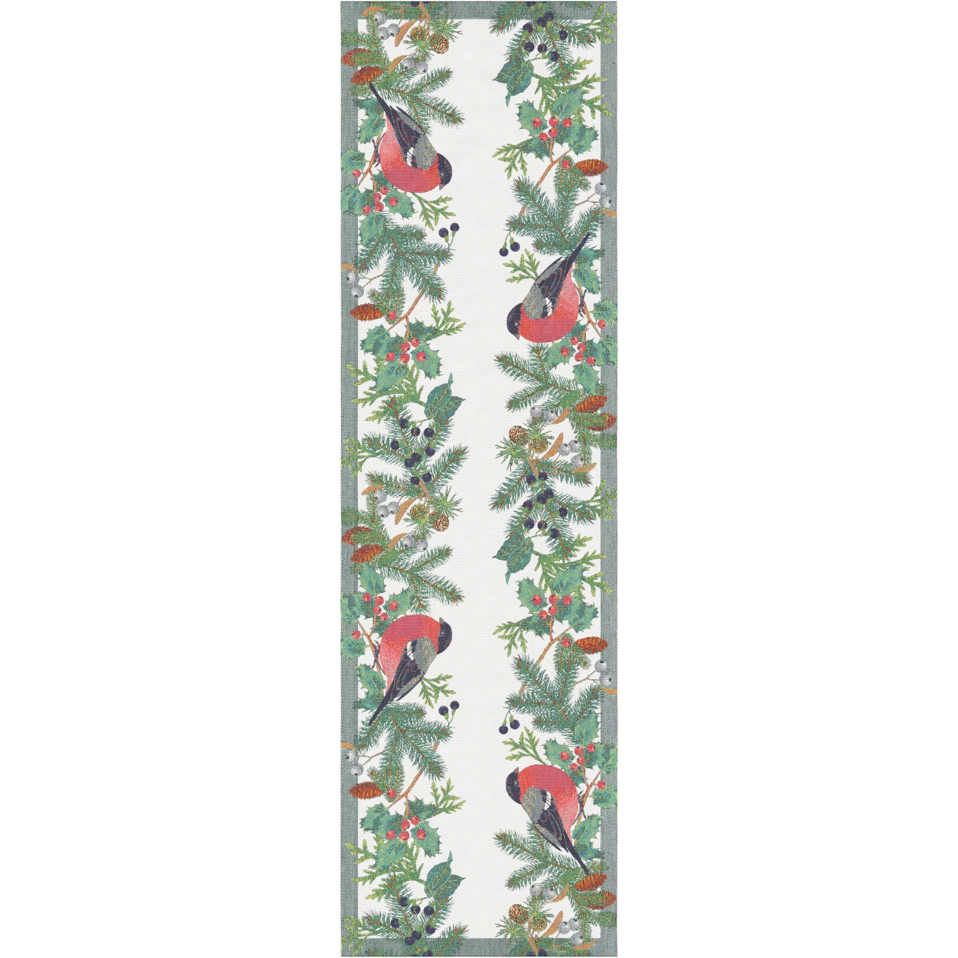 Domherre table runner 35x80 cm, multi Ekelund Linneväveri