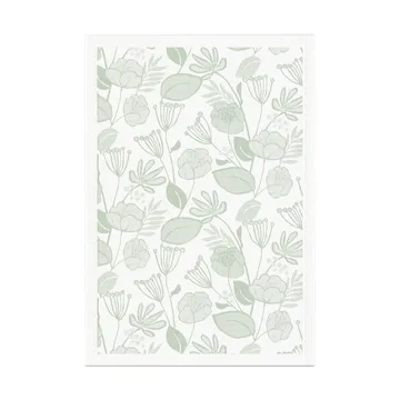 Grönska kitchen towel 35x50 cm - Green-white - Ekelund Linneväveri