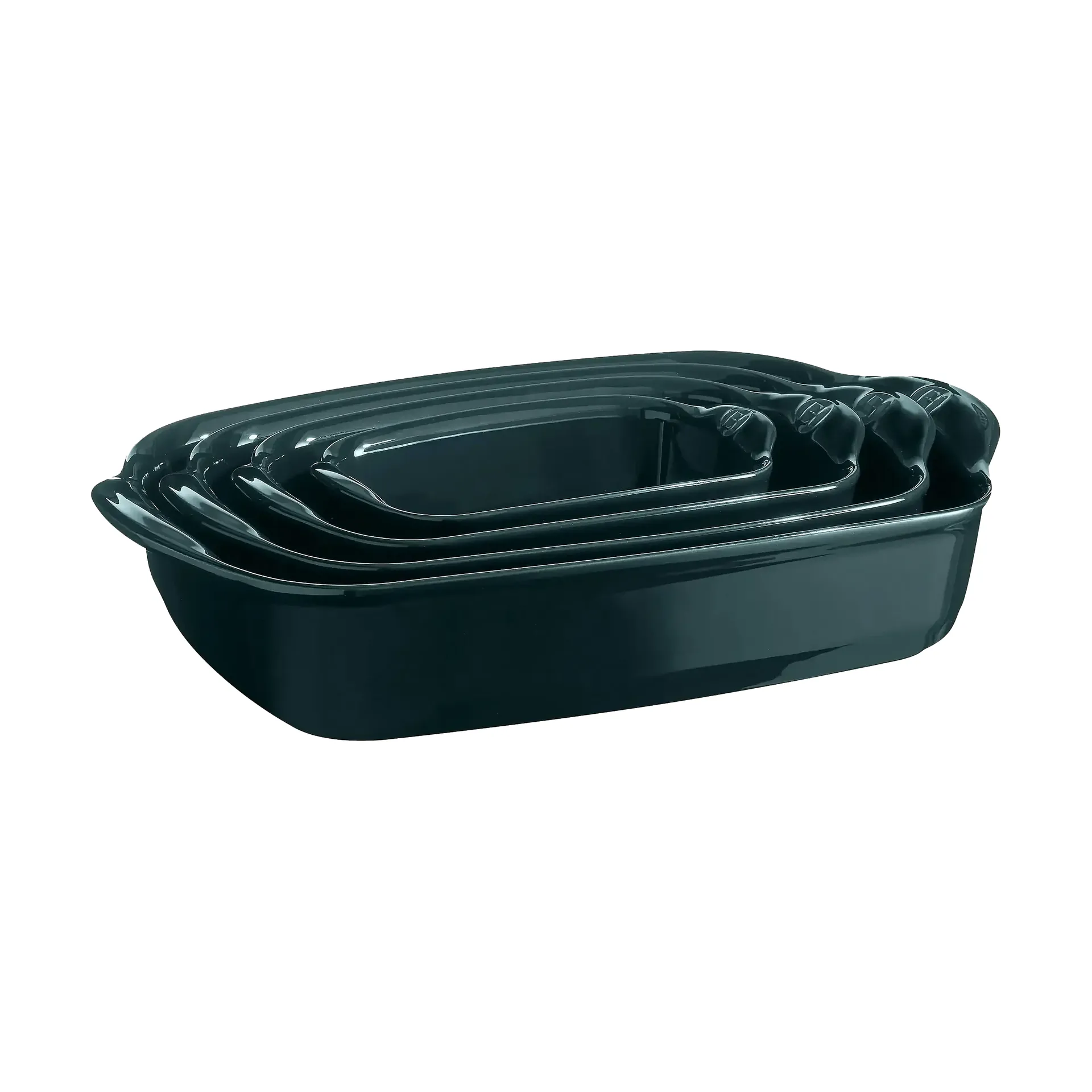 Emile Henry rectangular oven dish 0.7 L, Petrol Emile Henry
