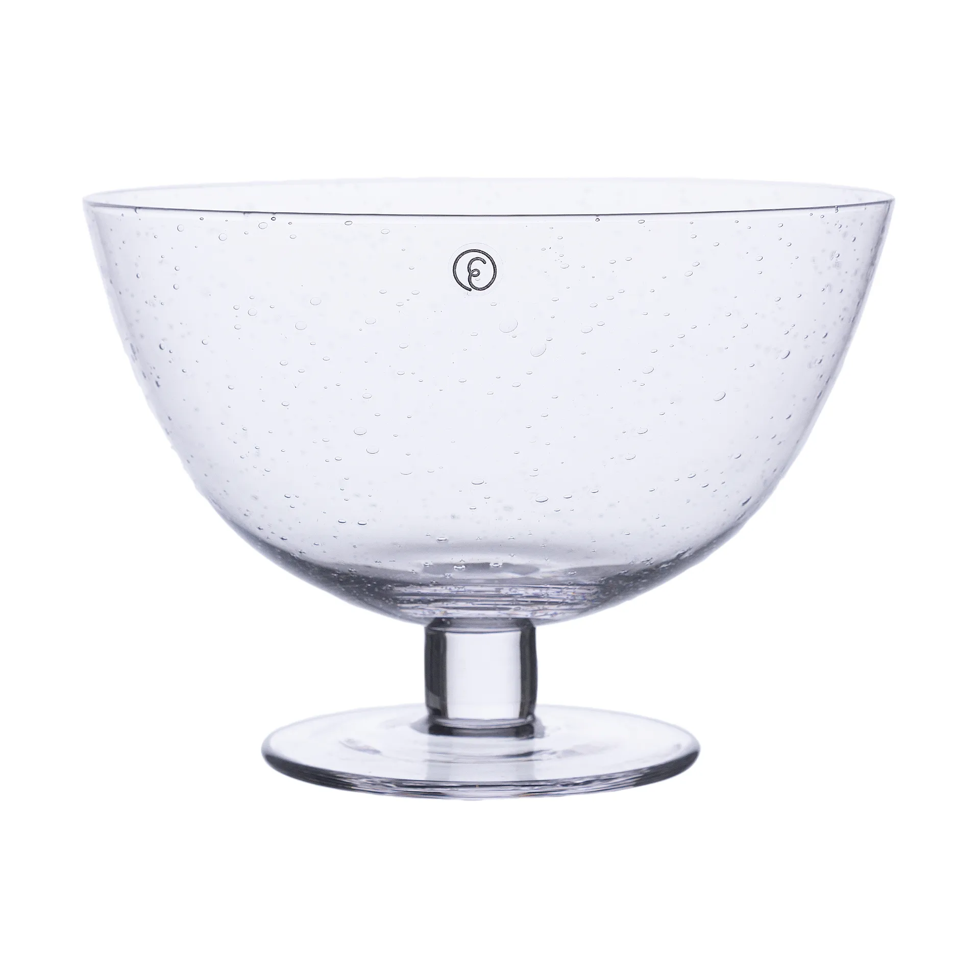 Ernst bowl bubbly glass, Clear ERNST