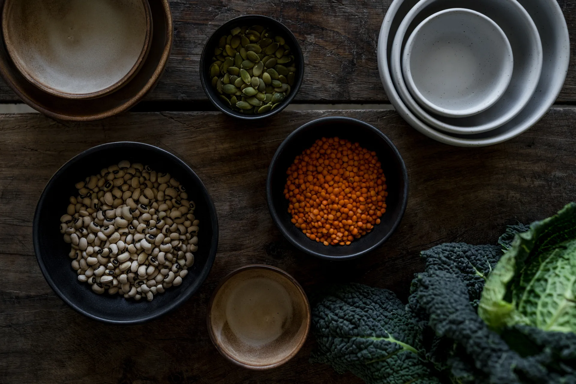 Ernst bowl, Matte black-natural base, Ø11 cm ERNST
