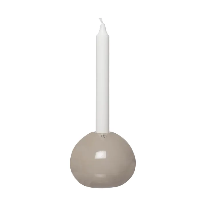 Ernst candle holder glass Ø11 cm - Beige - ERNST