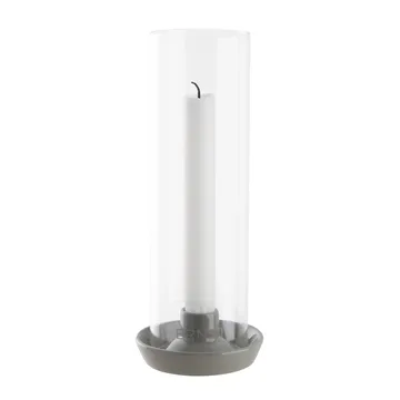 Ernst candle sticks glass cylinder - grey - ERNST