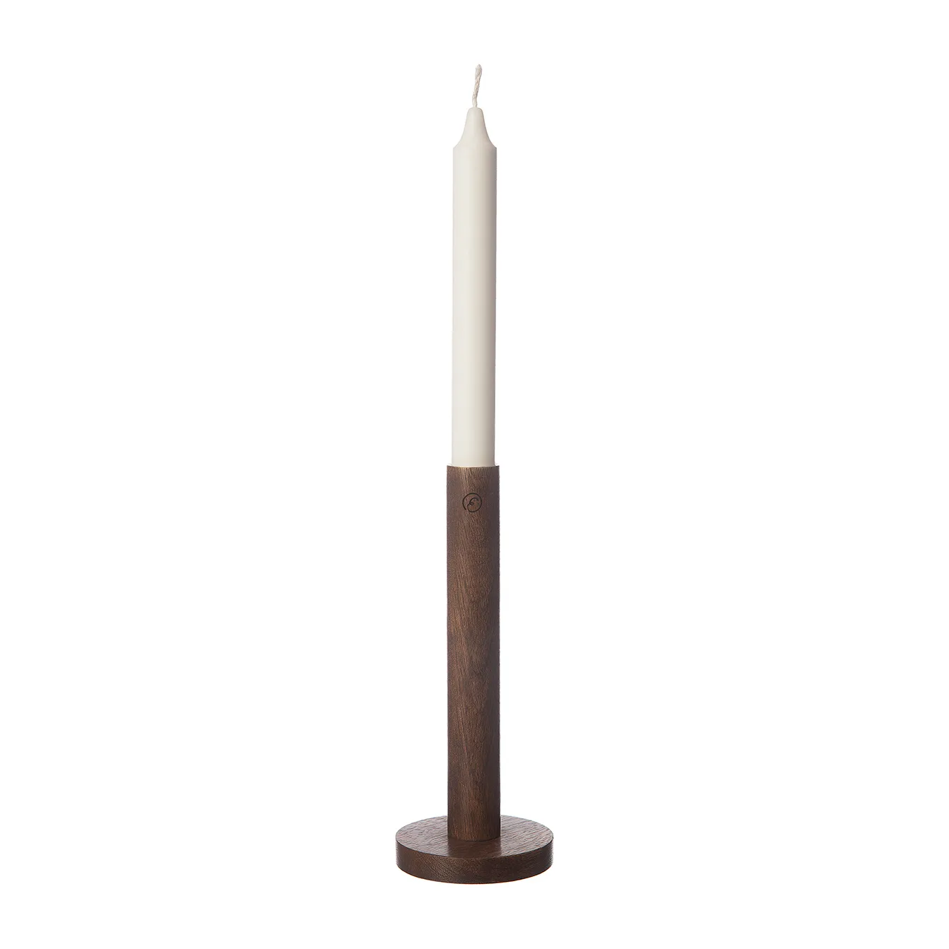 Ernst candle sticks made of wood 20 cm, Dark brown ERNST
