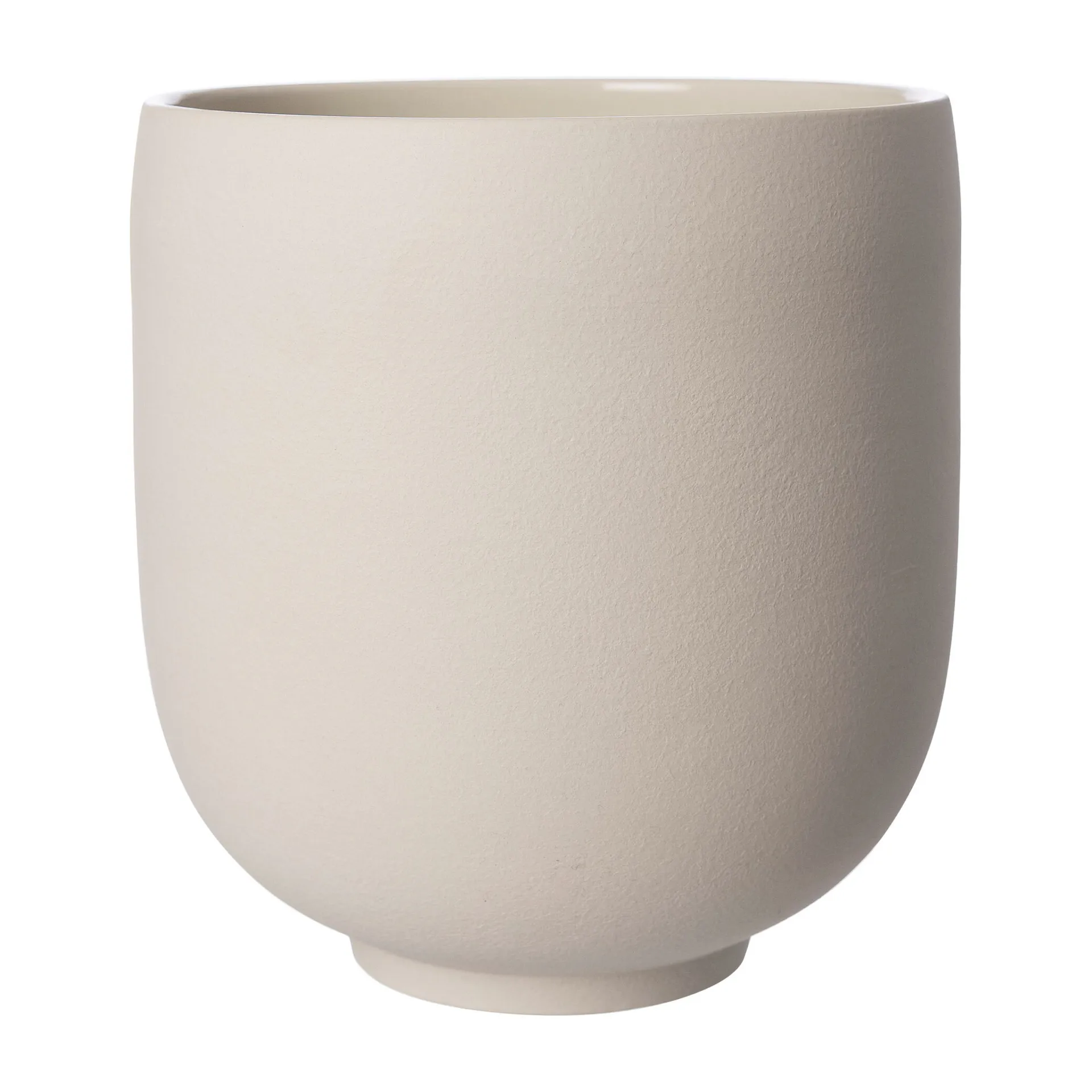 Ernst flower pot on foot natural white, H28 cm Ø26 cm ERNST