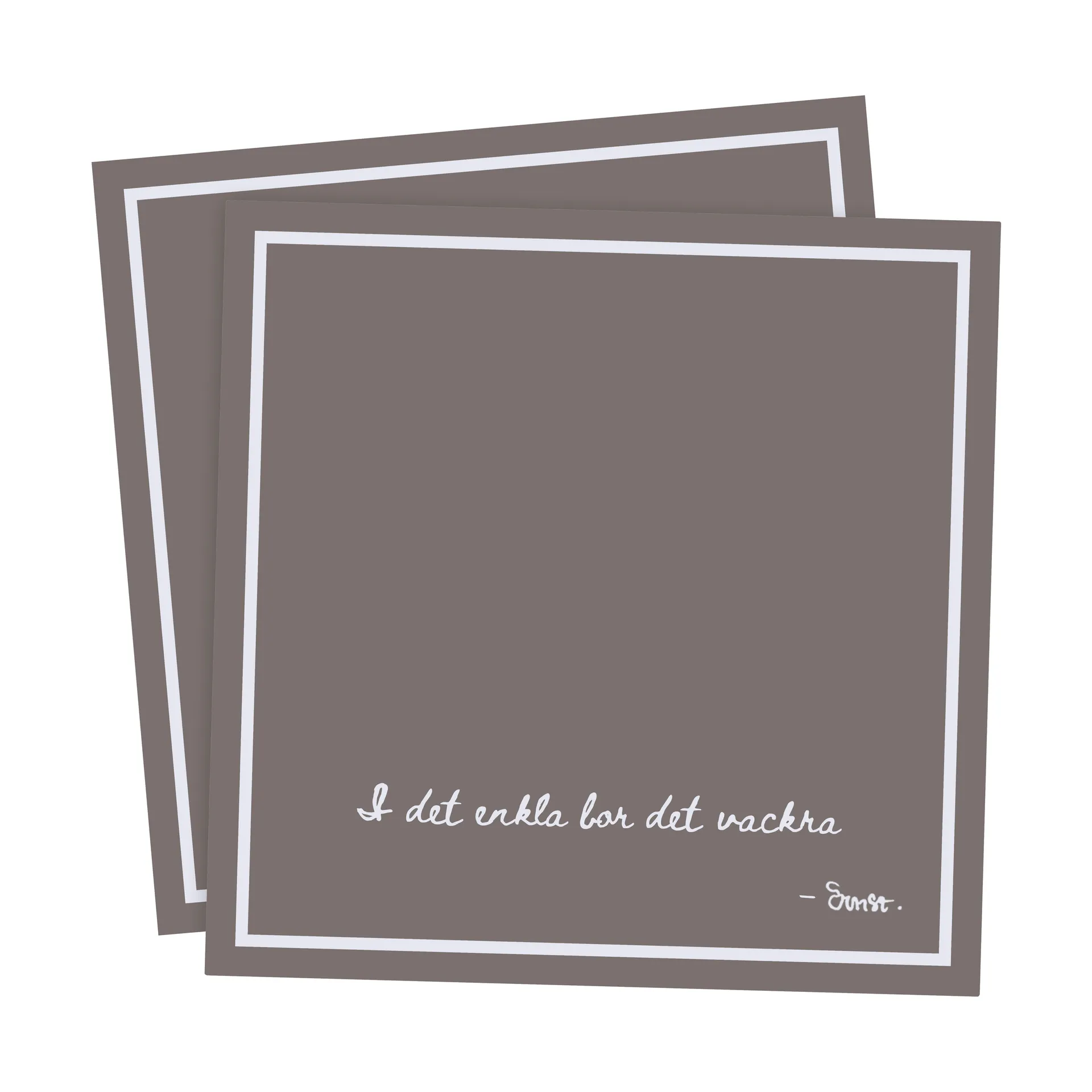 Ernst napkin with citat I det enkla 20-pack, Mole ERNST