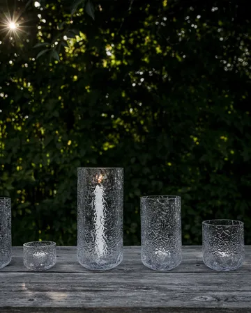 Ernst patterned candle holder - Ø9x15 cm - ERNST