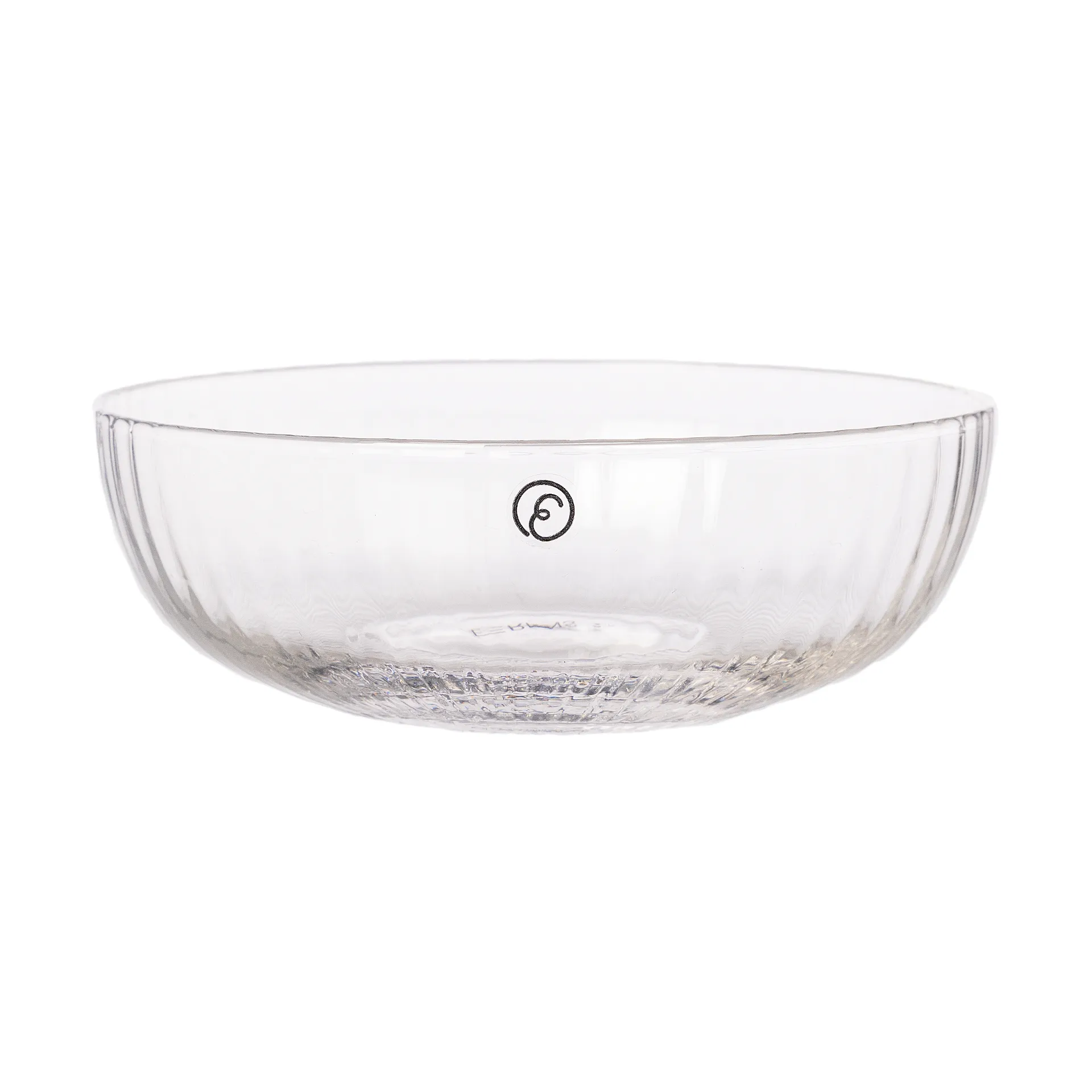 Ernst ribbed glass bowl Ø13 cm, Clear ERNST