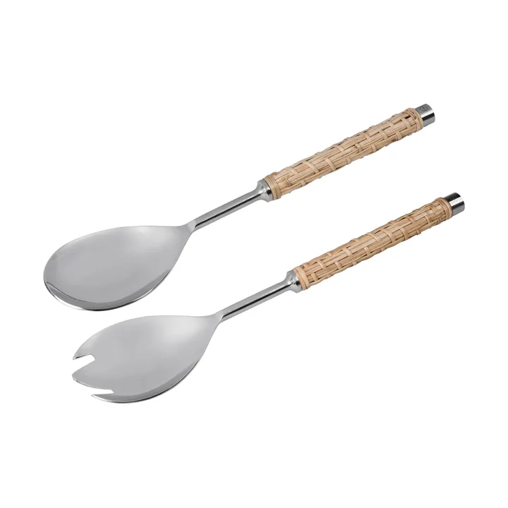 Ernst salad servers braided handle 2 pieces - Seagrass, 28 cm - ERNST