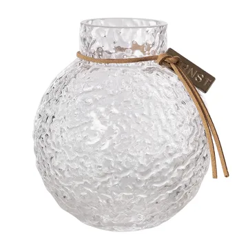 Ernst structure glass vase clear - Ø9x10 cm - ERNST