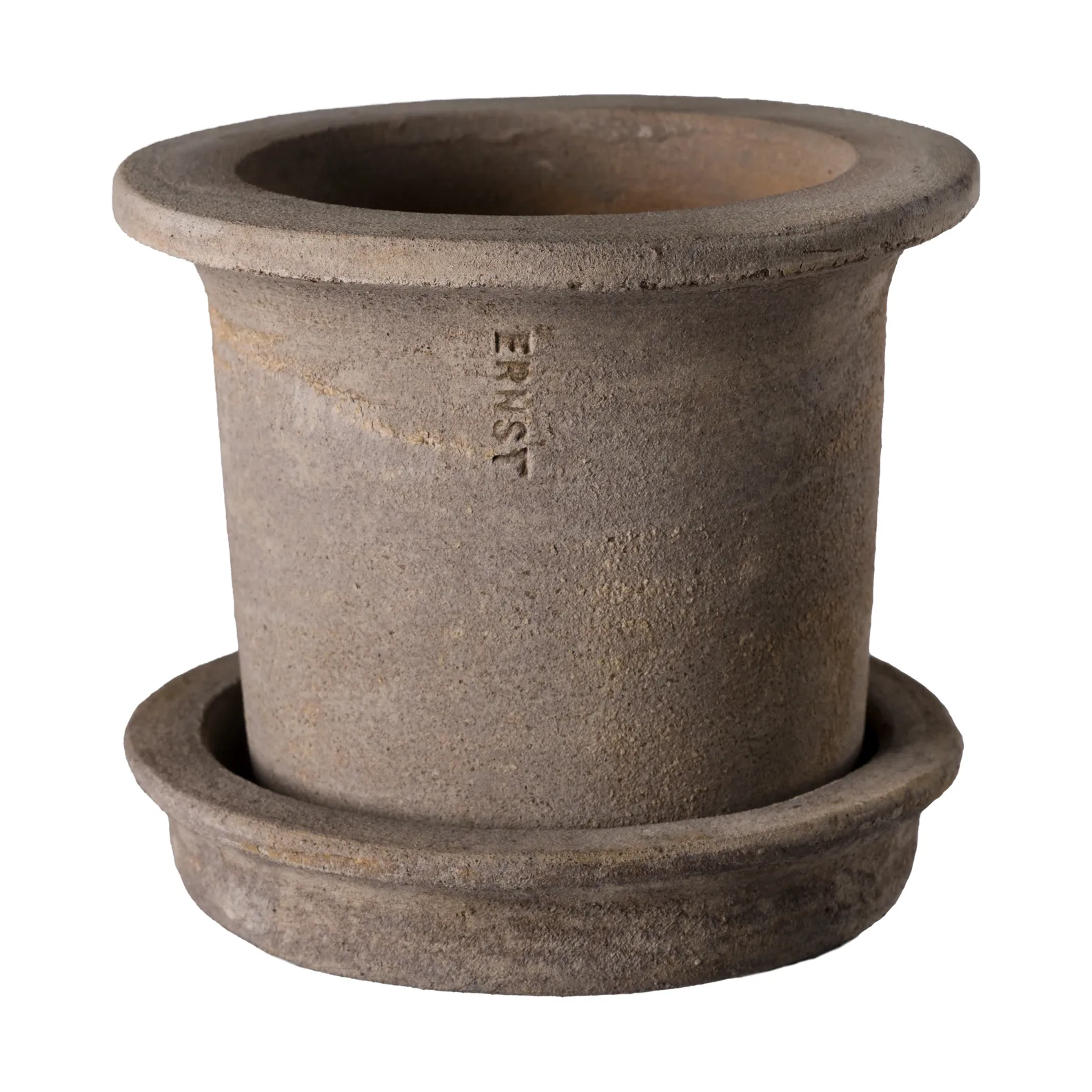 Ernst terracotta pot with saucer, Ø12x10 cm ERNST
