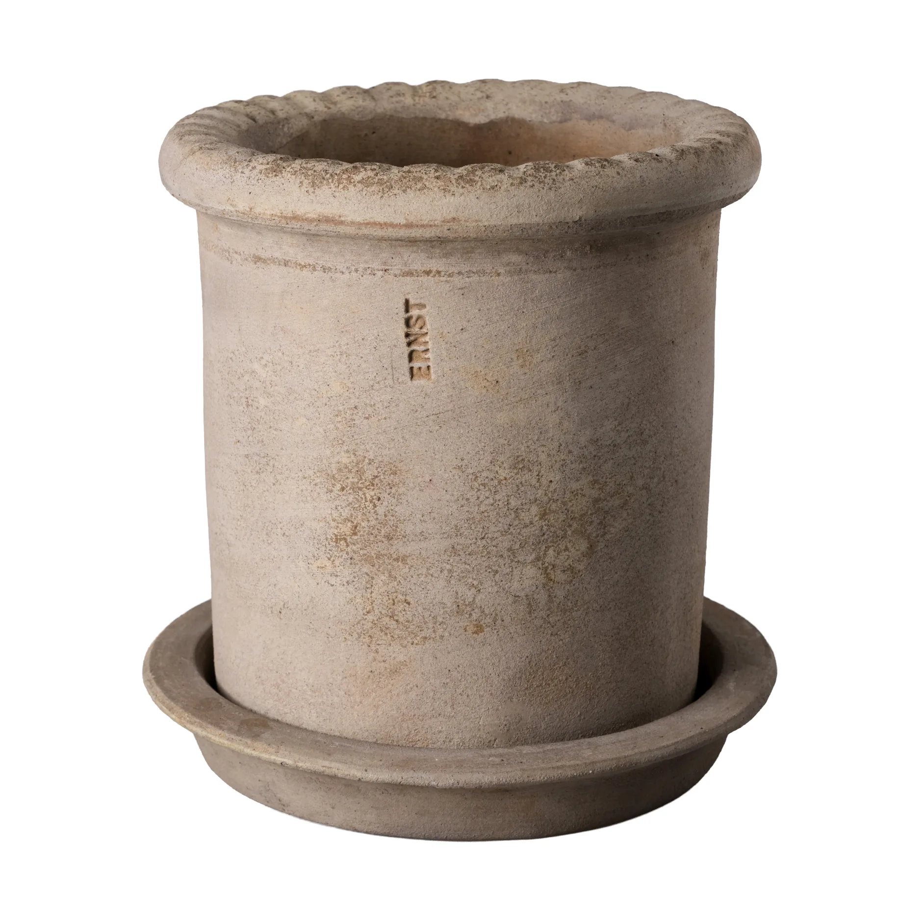 Ernst terracotta pot with saucer, Ø16x16 cm ERNST