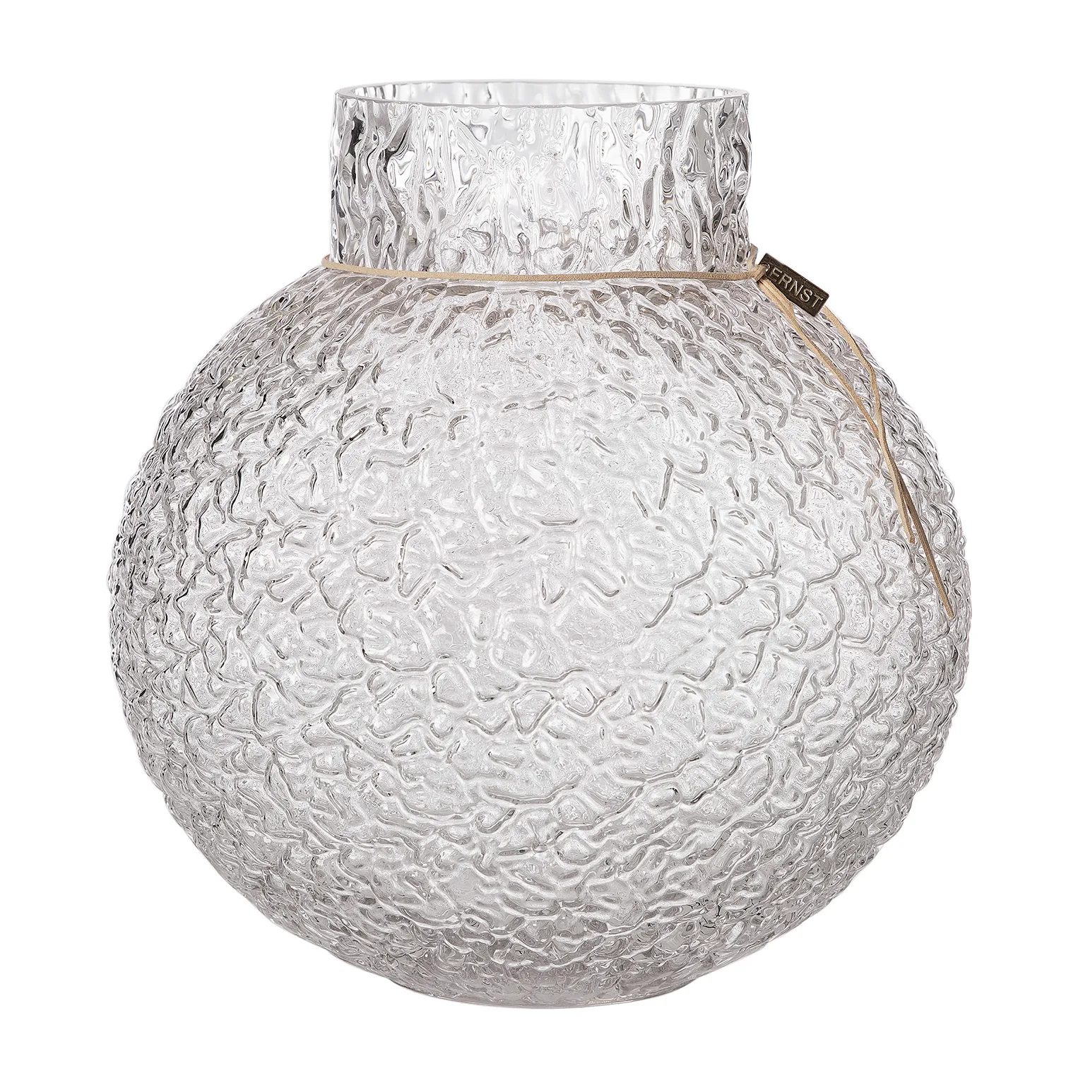 Ernst textured glass vase clear, Ø29x30 cm ERNST