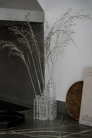 Ernst textured glass vase clear - Ø5x15 cm - ERNST