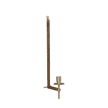 Ernst wall candle holder woven - Brass, 47 cm - ERNST