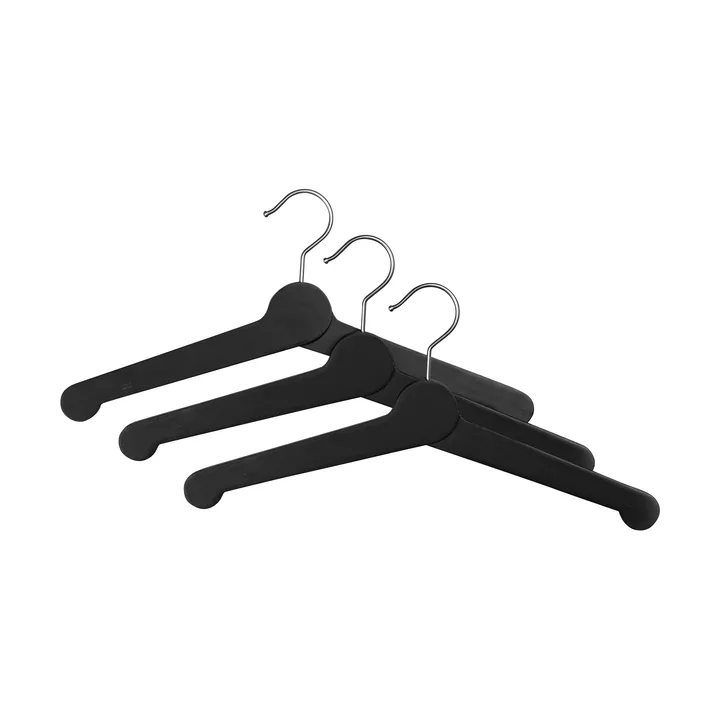 Nostalgi clothes hanger 3-pack - Black - Essem Design