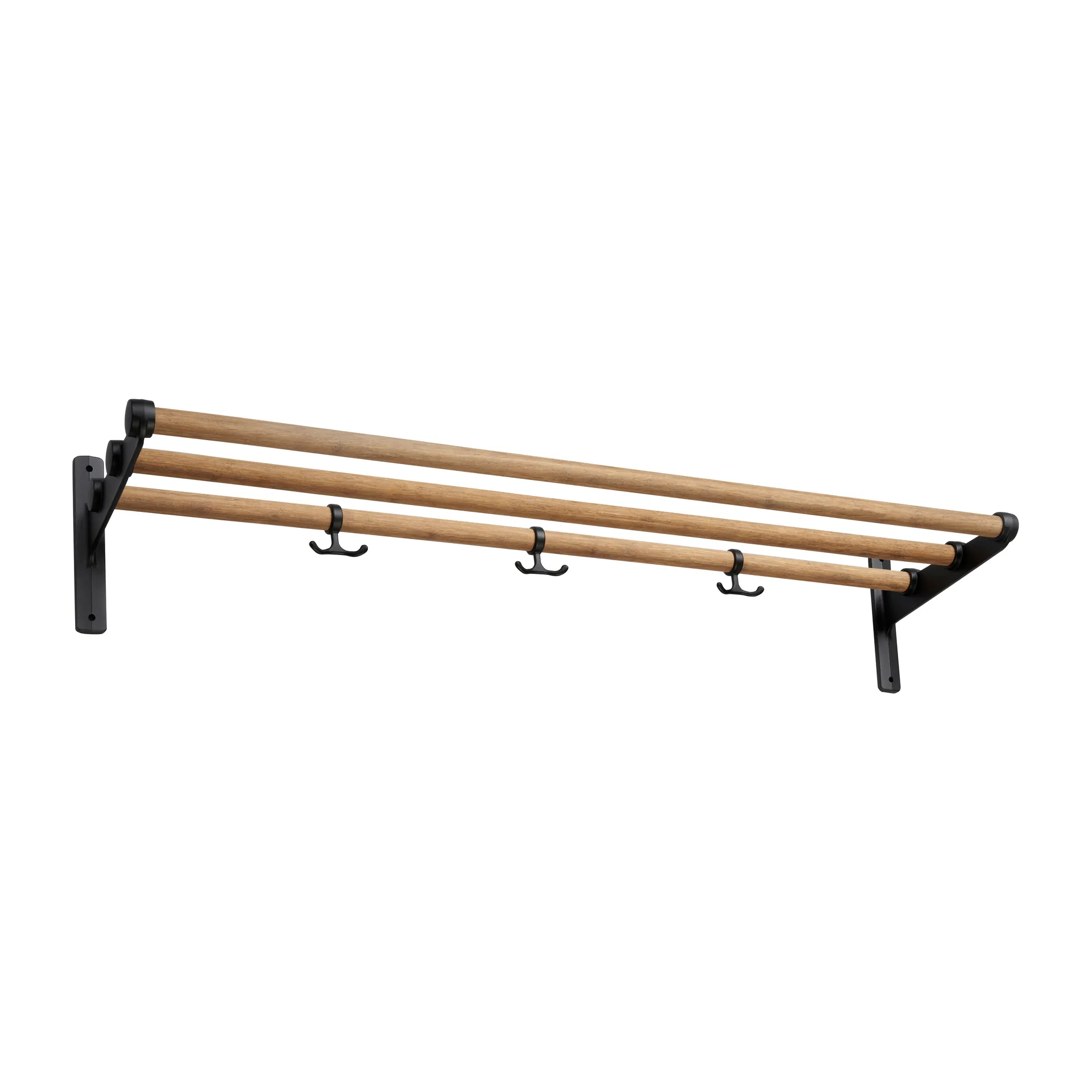 Nostalgi hat shelf/ shoe shelf, Bambu-black Essem Design
