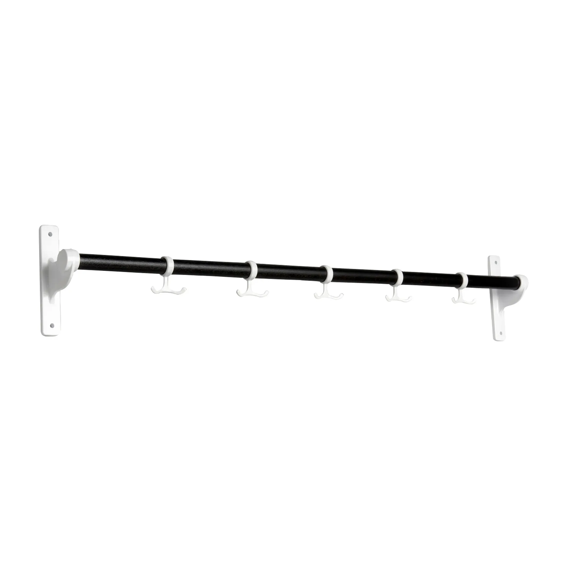 Nostalgi hook 100 cm, Black oiled oak-white Essem Design