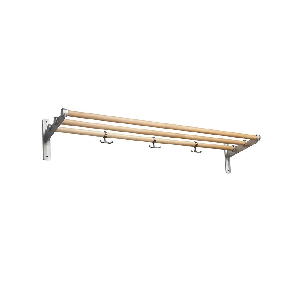 Nostalgi Shoe or hat shelf, Birch, aluminium stand Essem Design